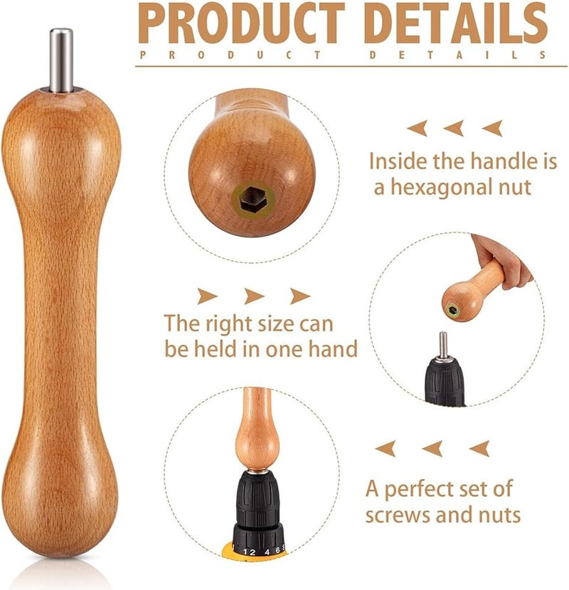 مجموعة صبغ ربطة العنق الخشبية للمبتدئين البالغين، أدوات صبغ الأقمشة المدمجة، حرف يدوية - Image 4